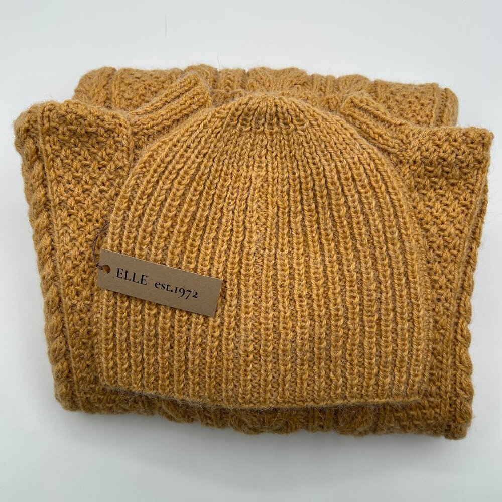 Hand Knitted Alpaca Sweater & Beanie